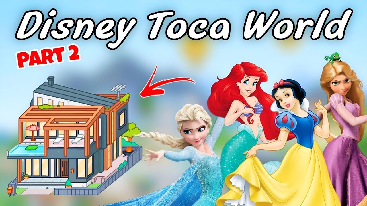 Мир Диснея внутри Toca Boca World 2 😱 Испытание современного особняка! [Мир жизни Тока]