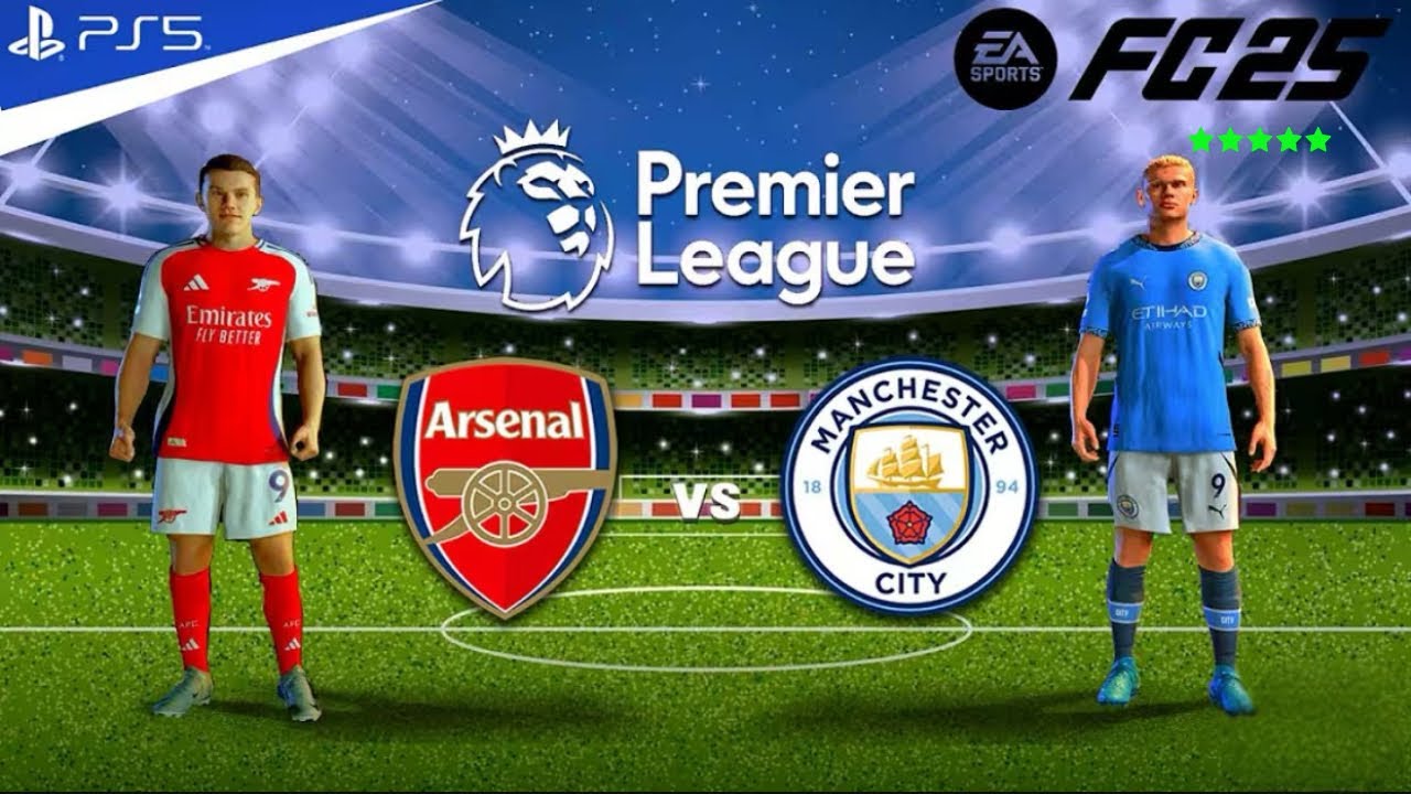 FC25 Gameplay PS5 - Arsenal vs Manchester City ft. Haaland, Gyokeres - Premier League 2025 | [4K60]