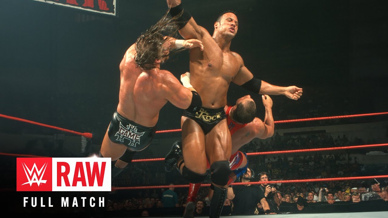 FULL MATCH: The Rock vs. Triple H vs. Kurt Angle: Raw, June 26, 2000