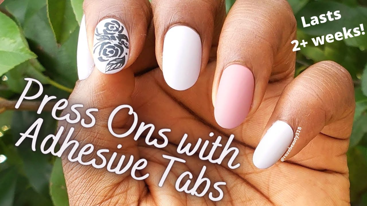 How to Apply Press On Nails with Sticky Tabs | How to Make Press On Nails Look Natural | Nail Hacks