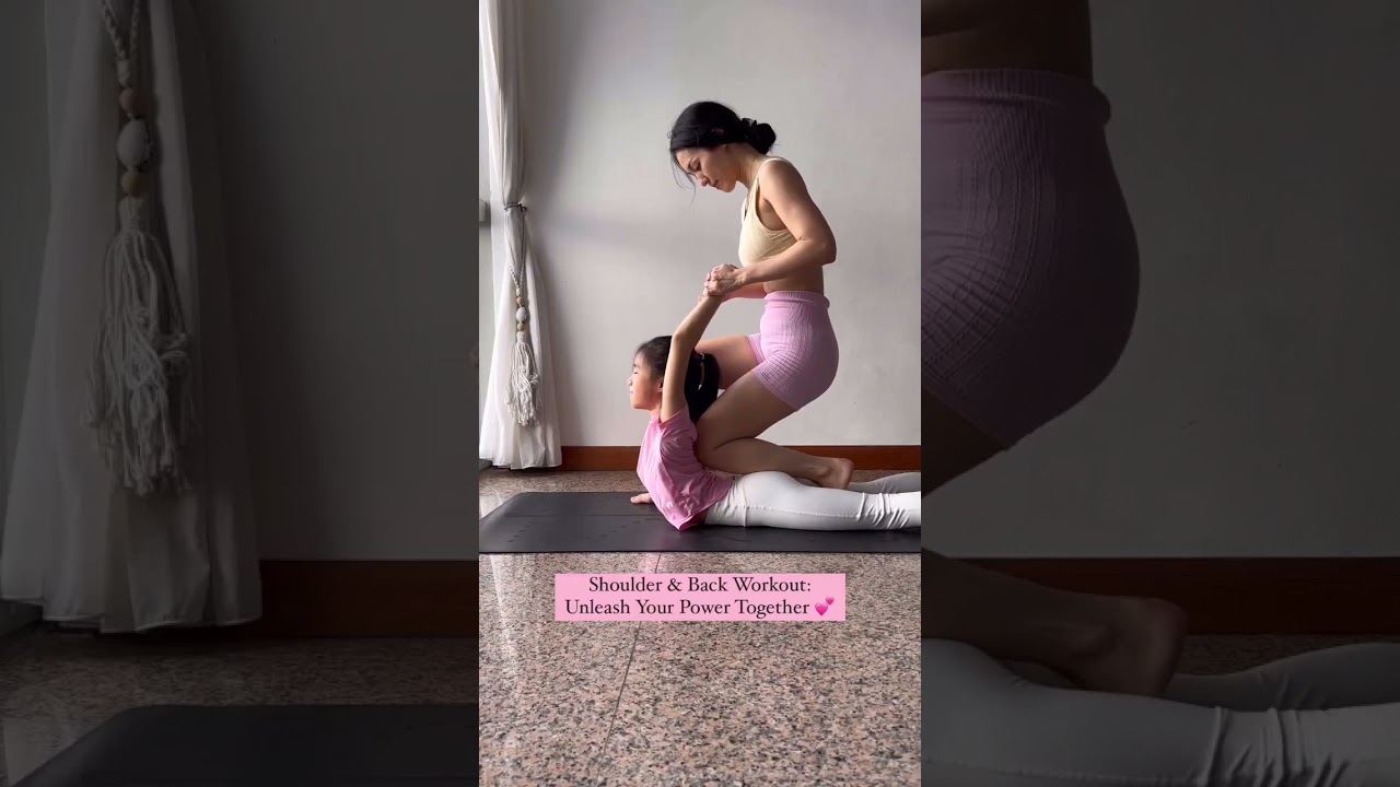 Mother And Daughter Goals ❤ | Beautiful Duo 🔥🧘🏻🔥 | #shorts #yoga #viral #mother #daughter #goals