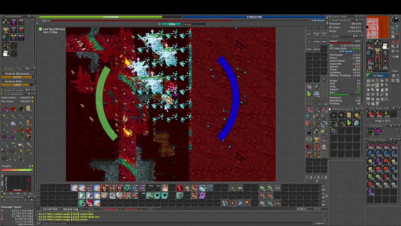 TIBIA Ek 500 abomination bestiary + chill
