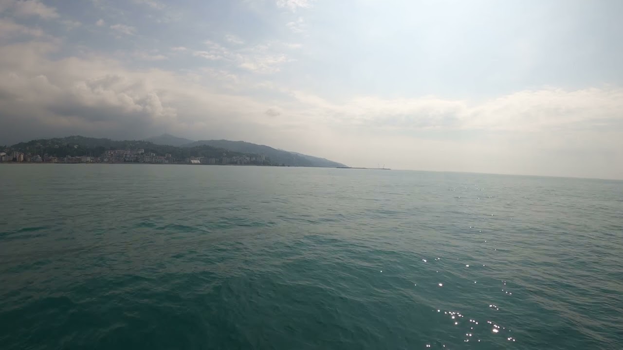[93] Nice marine journey &Ccedil;ayeli-Rize, Turkey 4K video,  Part-1 (Cloudy weather)