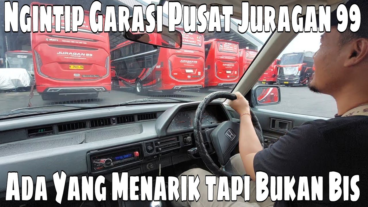 Keliling Garasi Pusat Bus Juragan 99‼️Nemu Mobil Antik Menarik Koleksi Kru Bus