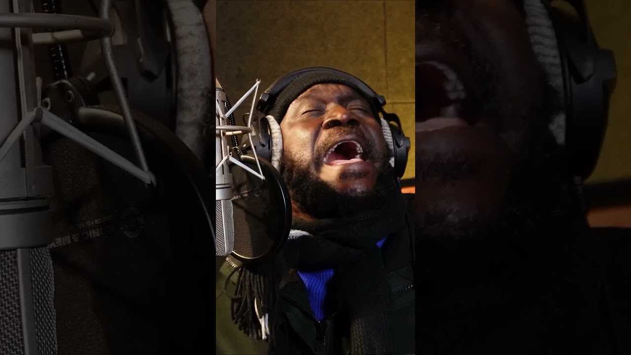 Chezidek recording a brand new hit song called Wasp Nest