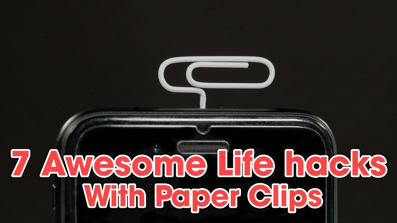 7 Awesome Life hack with paper clips