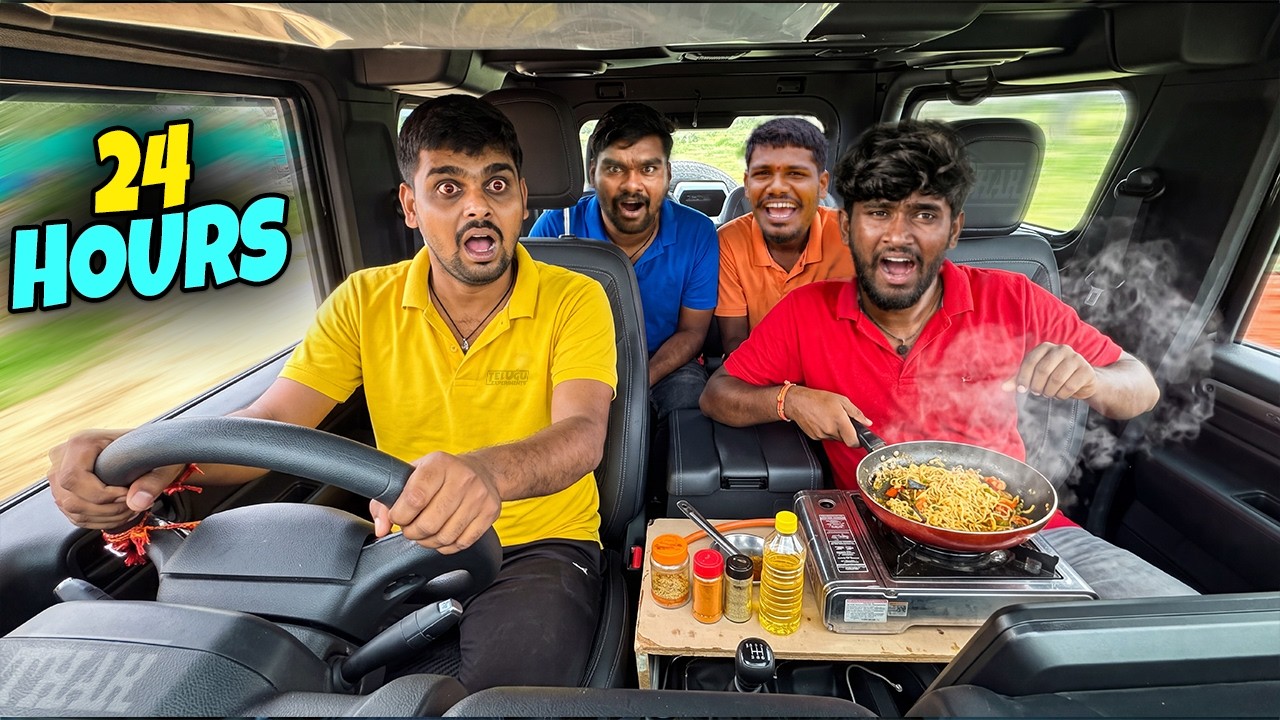 24 Hours Camping in THAR Challenge 🔥🔥 24 గంటలు థార్ లో క్యాంపింగ్...😱😱 Telugu Experiments