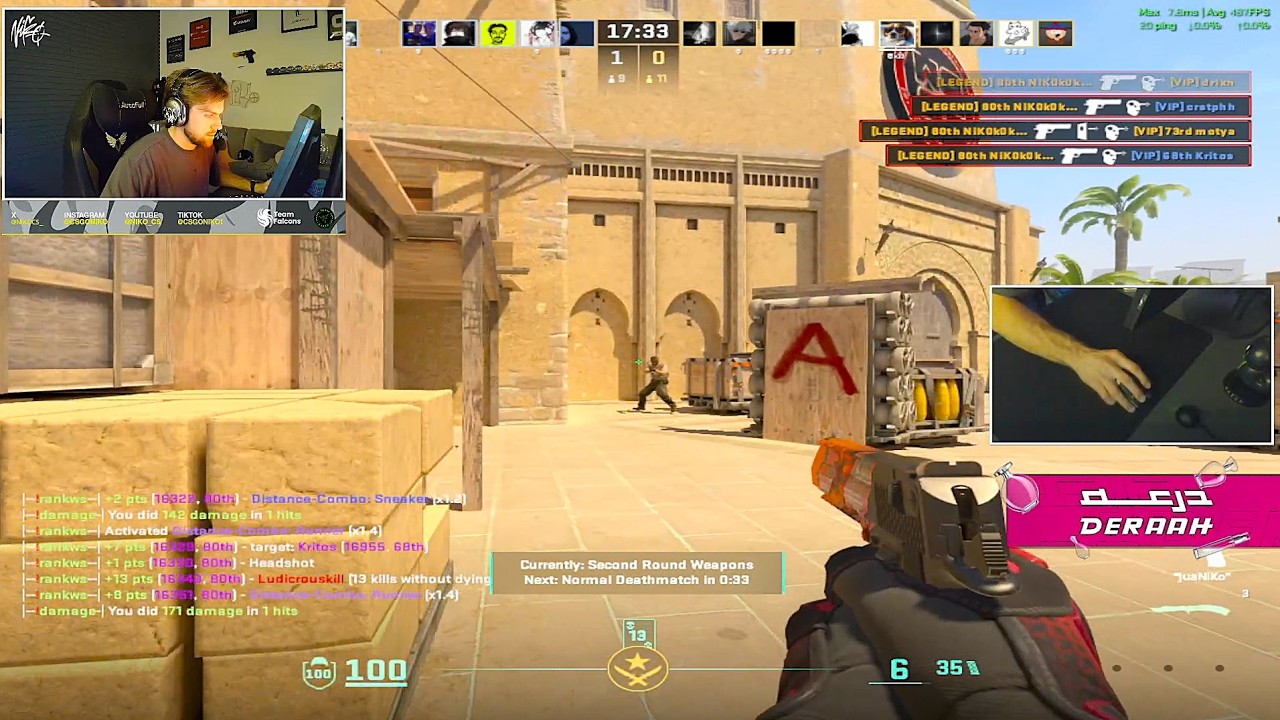 NiKo PLAYS DEATHMATCH + HANDCAM #6