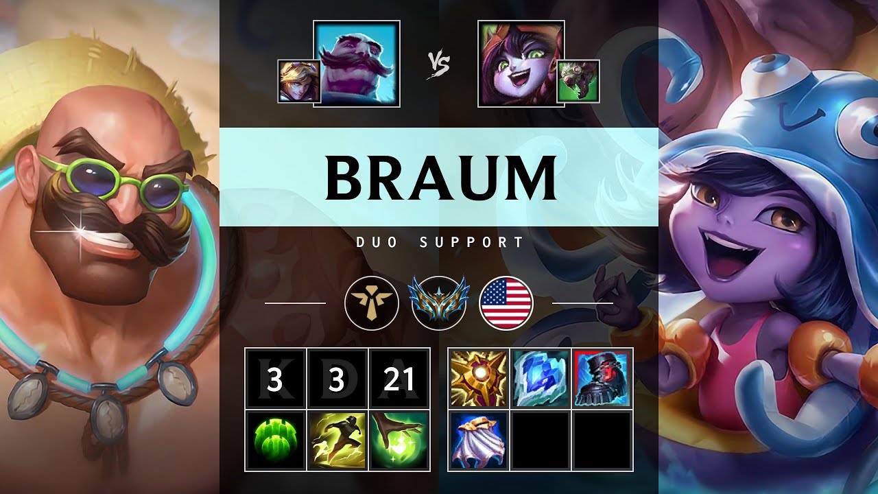Braum Support vs Lulu - NA Challenger Patch 25.13