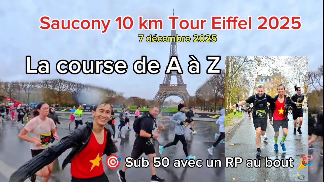 🎥🏃🏼‍♂️Saucony 10km Tour Eiffel 2025 : La course filmée de A à Z ! 🗼