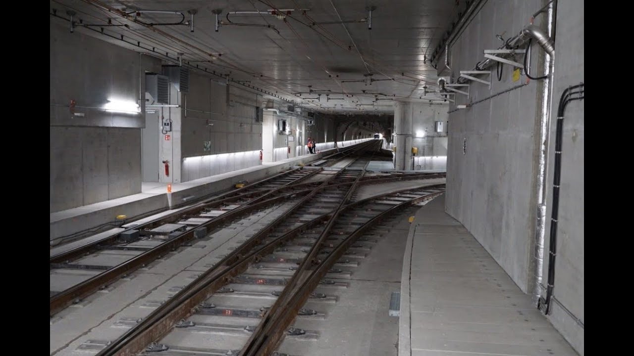 Extremer Schienenlärm am Gleisdreieck im neuen Stadtbahntunnel Karlsruhe (Kombilösung)