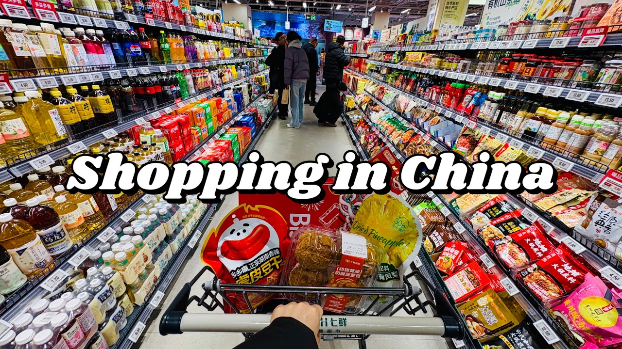 Grocery Shopping in China🍗A whole roasted chicken for just $3? 🛒Shop at JD.com's 7FRESH Supermarket