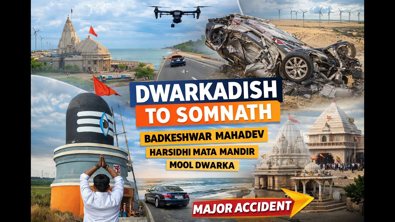 Dwarka to Somnath Roadtrip🚗