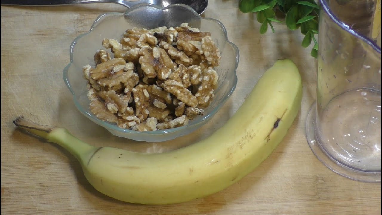Rezept ♥ Banane mit Walnuss ♥ Schnell, und gesund