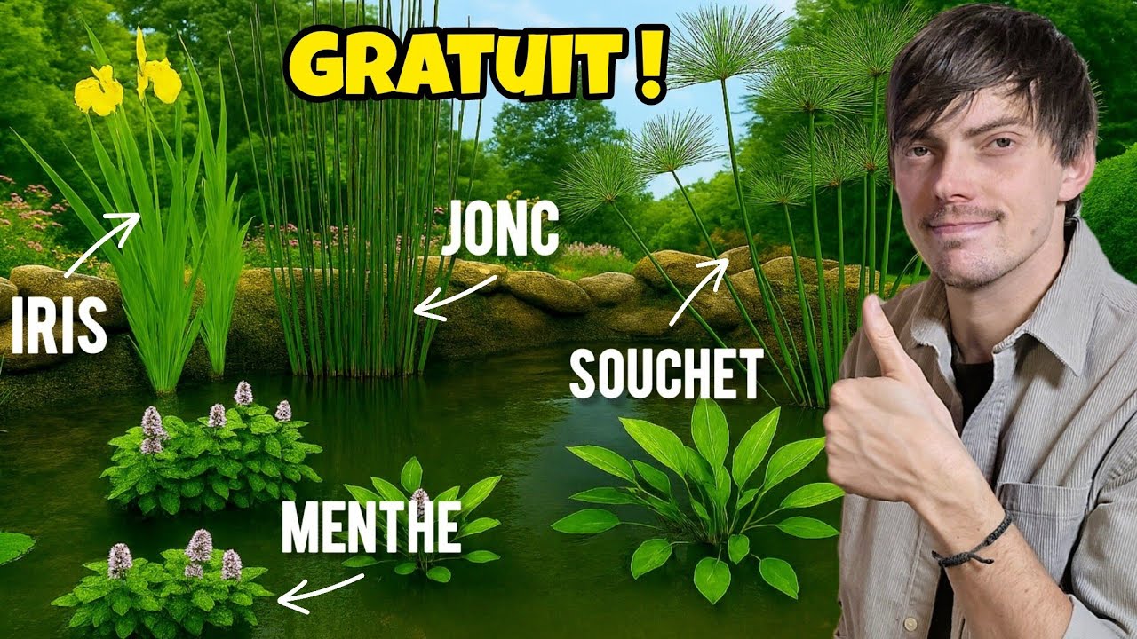 Où trouver des PLANTES AQUATIQUES GRATUITES pour son BASSIN DE JARDIN #AUSOM