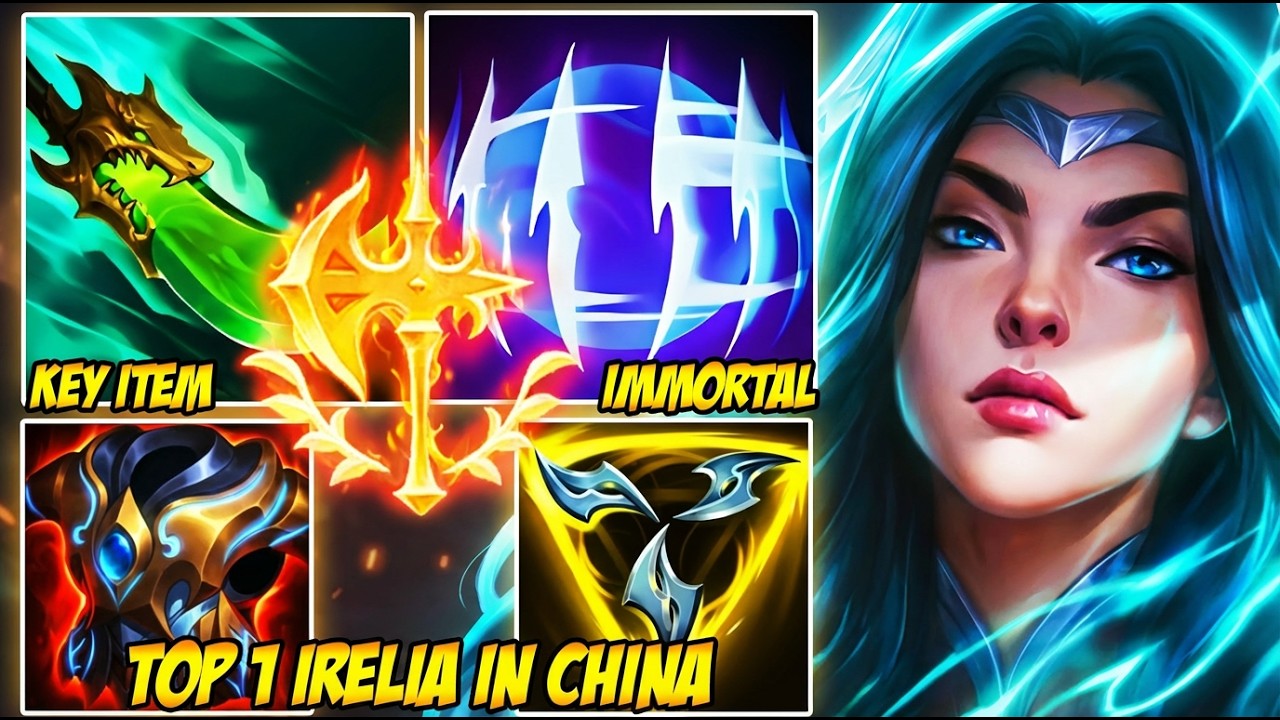 WILD RIFT CHINA TOP 1 IRELIA - 90% DAMAGE REDUCTION? This Irelia Build is Unfair
