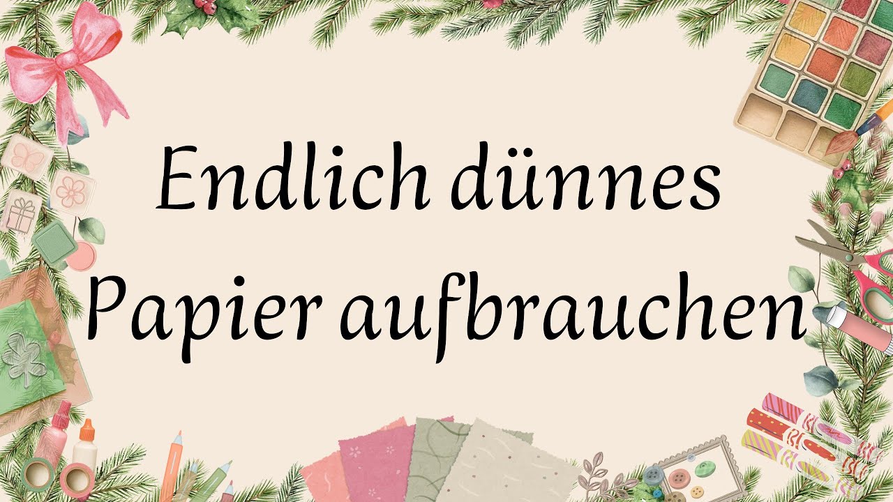 2 kreative Projekte mit dünnem Papier - so vielseitig kannst du es nutzen!