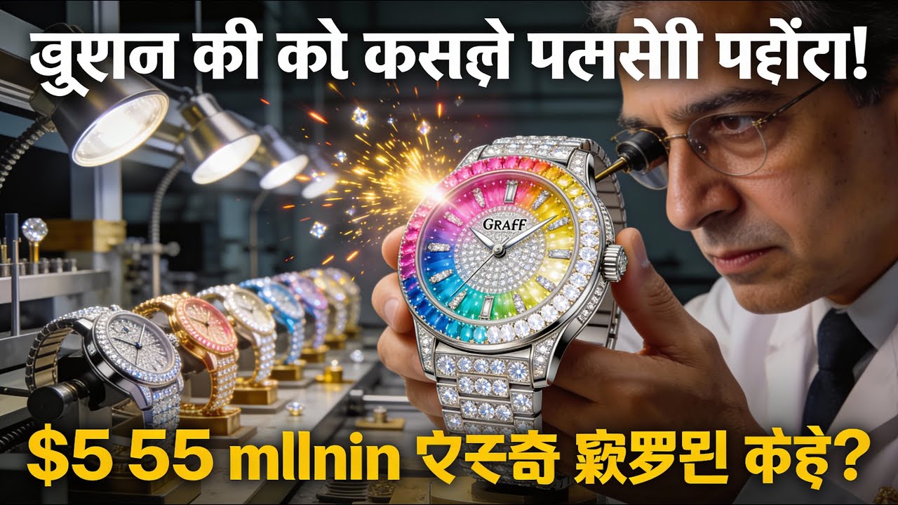 दुनिया की सबसे महंगी घड़ी | Graff Hallucination Watch Factory Tour | $55 Million Luxury Watch Making