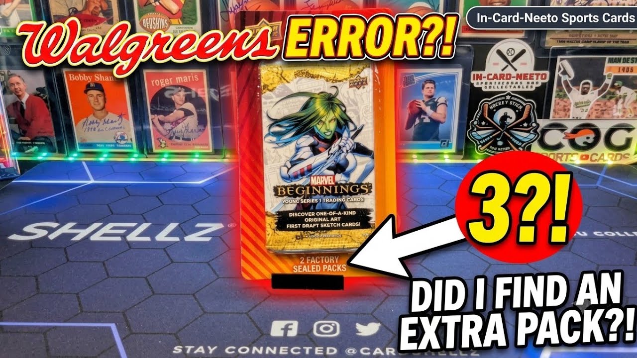 Случайный бонусный набор? Распаковываем ошибочный блистер Upper Deck Marvel из Walgreens!