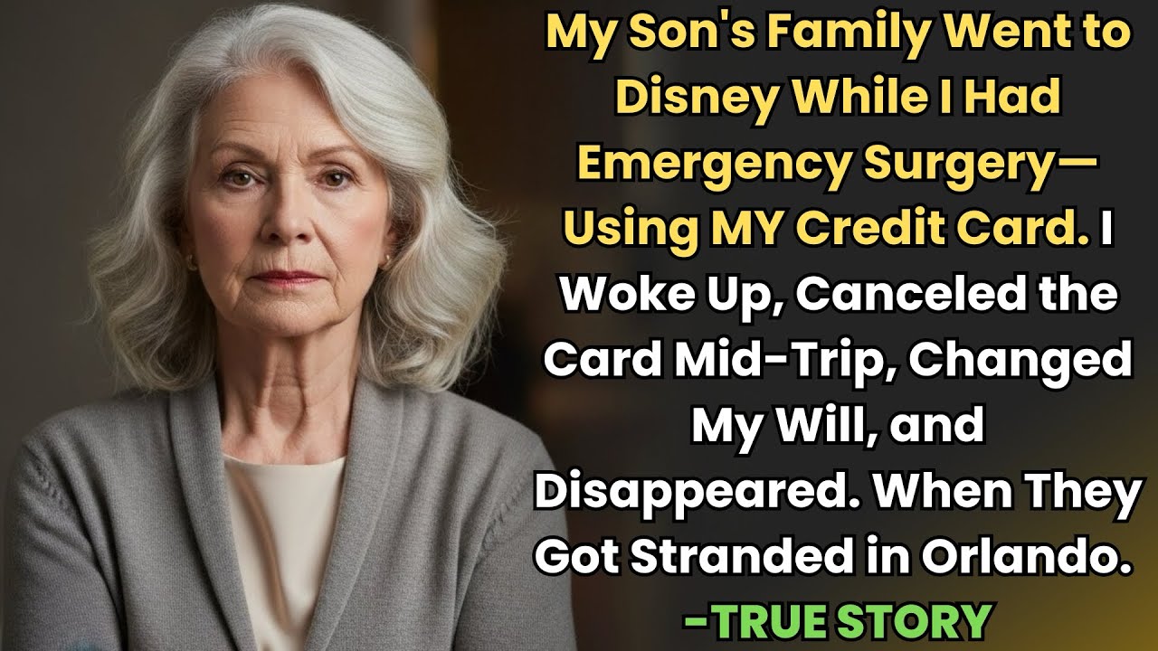 HER TRUE STORY FROM FLORIDA 👵💳 They Stole Her Card for Disney So She Canceled It Mid-Trip And...