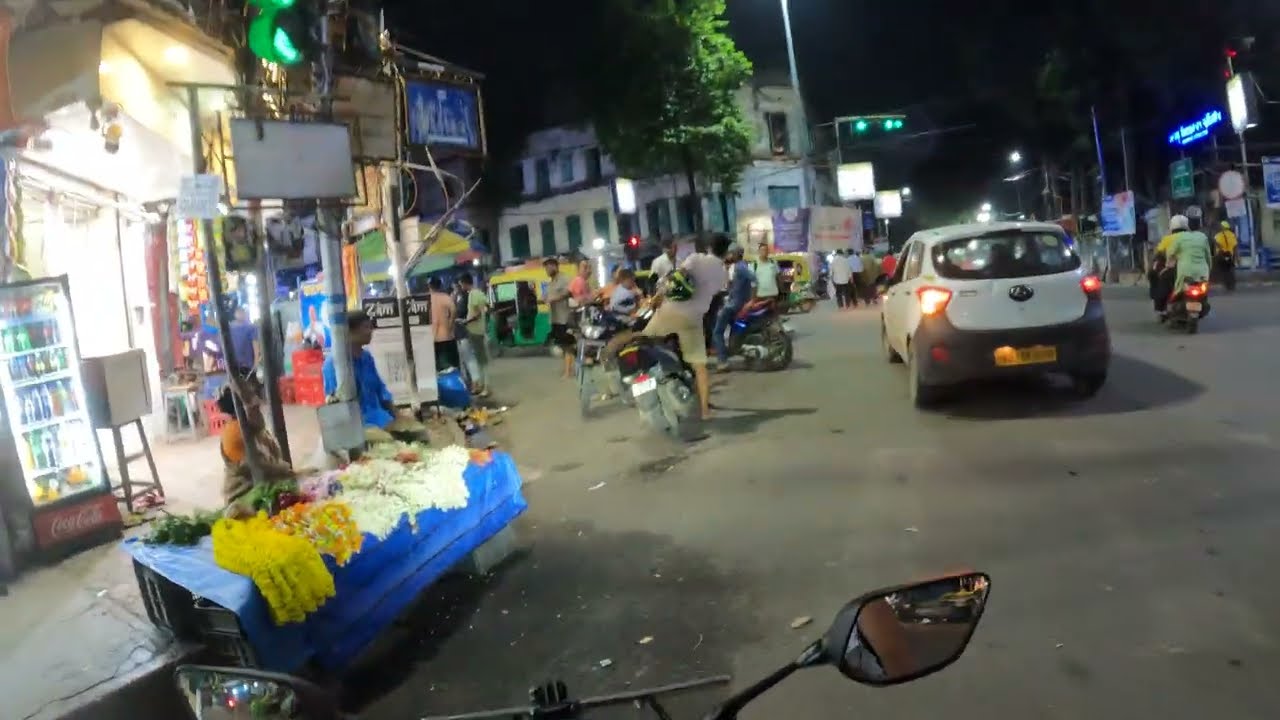 Dail moto vlog | explore new alipore road kolkata | night ride  part 2 | West Bengal