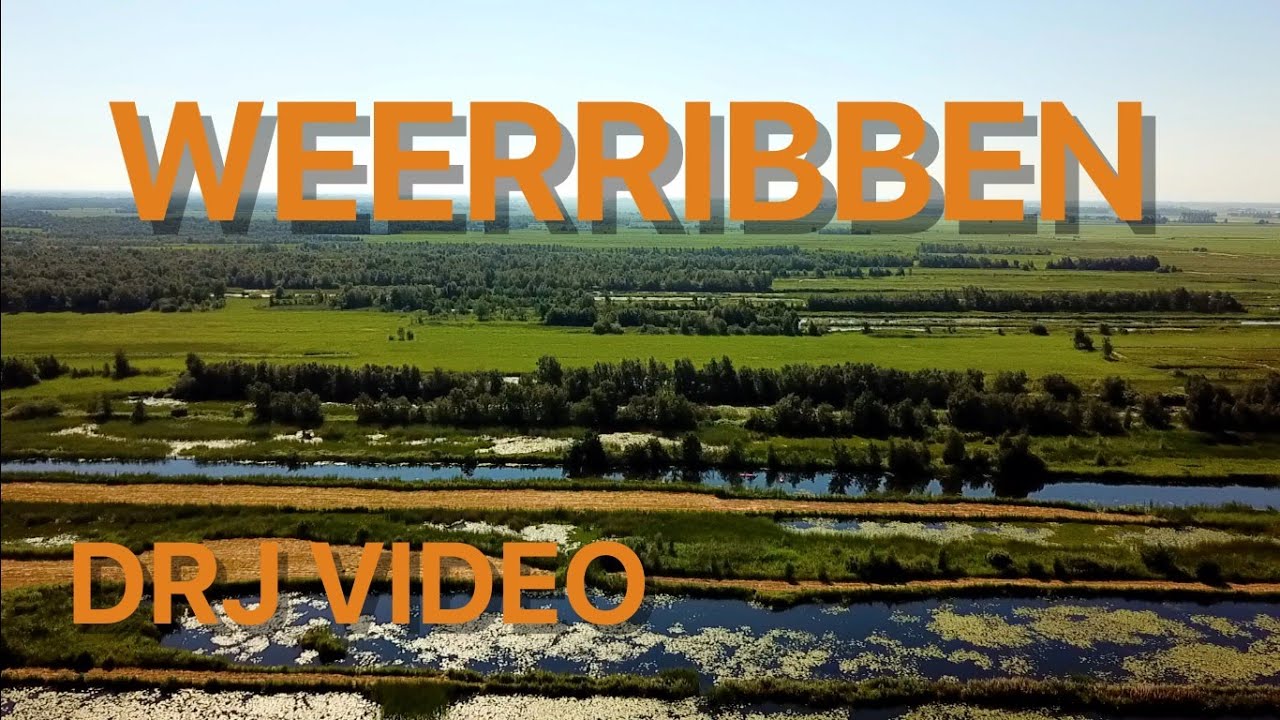 Het prachtige natuurgebied de Weerribben vanuit de lucht.