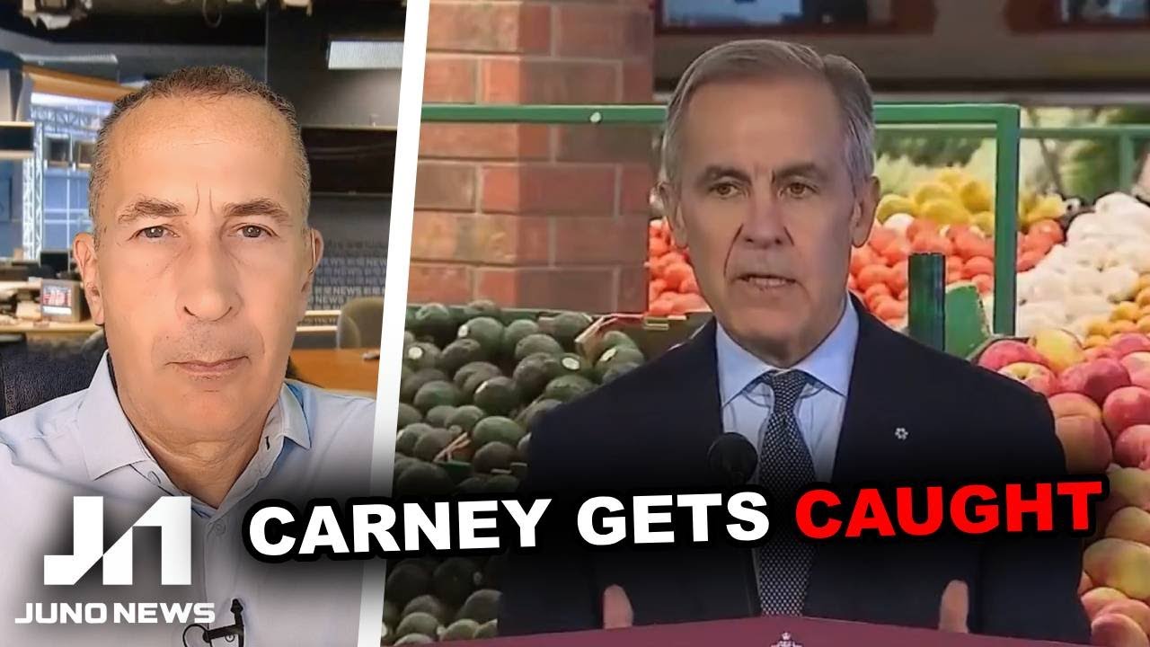 Carney CAUGHT hiding food prices at grocery store