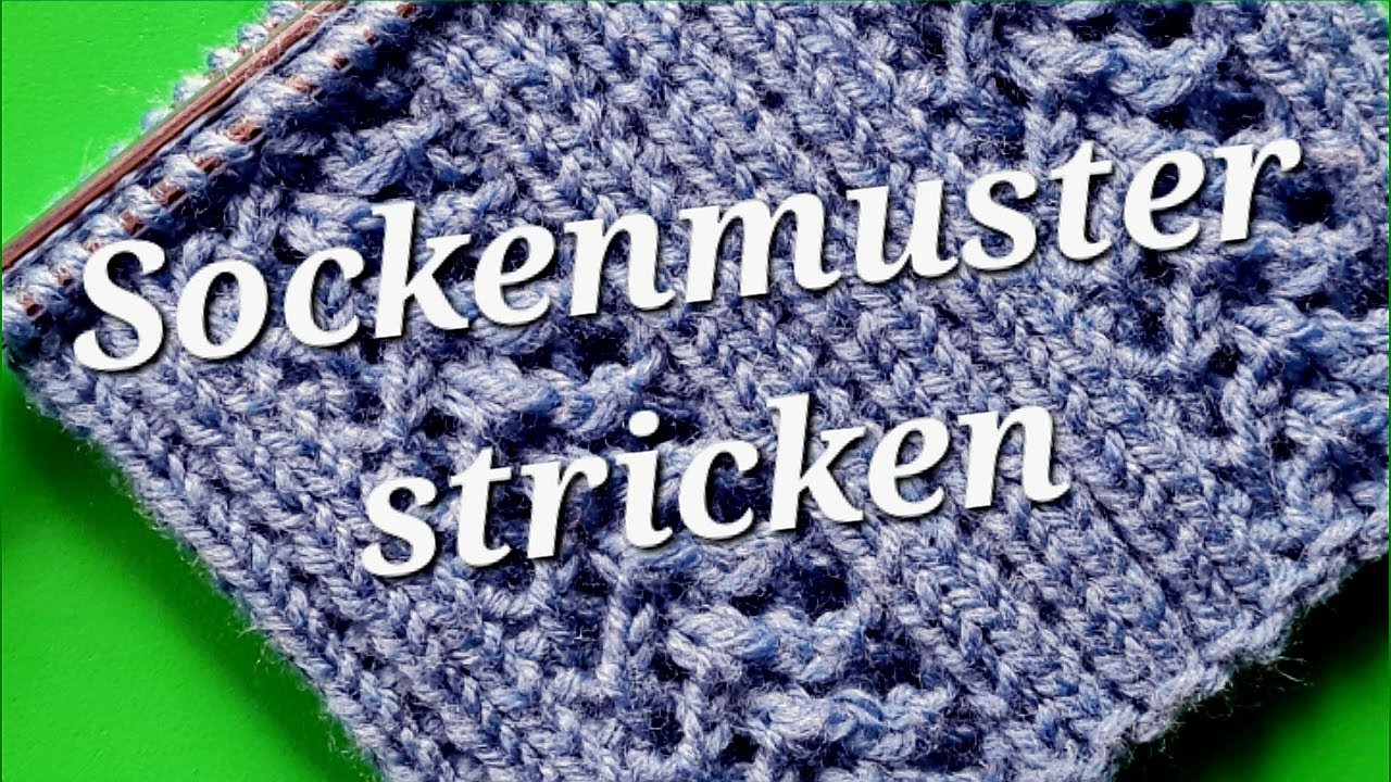Sockenmuster stricken, Muster in Runden stricken