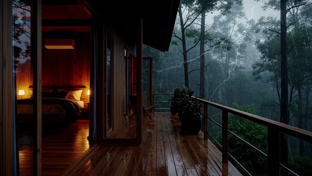 Forest Rain Sounds for Night Sleep | Gentle Relaxation & Insomnia Aid