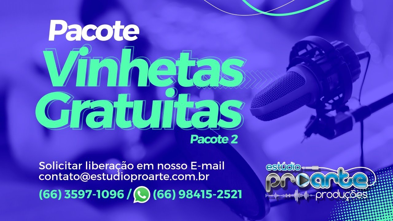 Vinhetas Grátis para Rádio, 15 Vinhetas Neutras - Estúdio Pro Arte