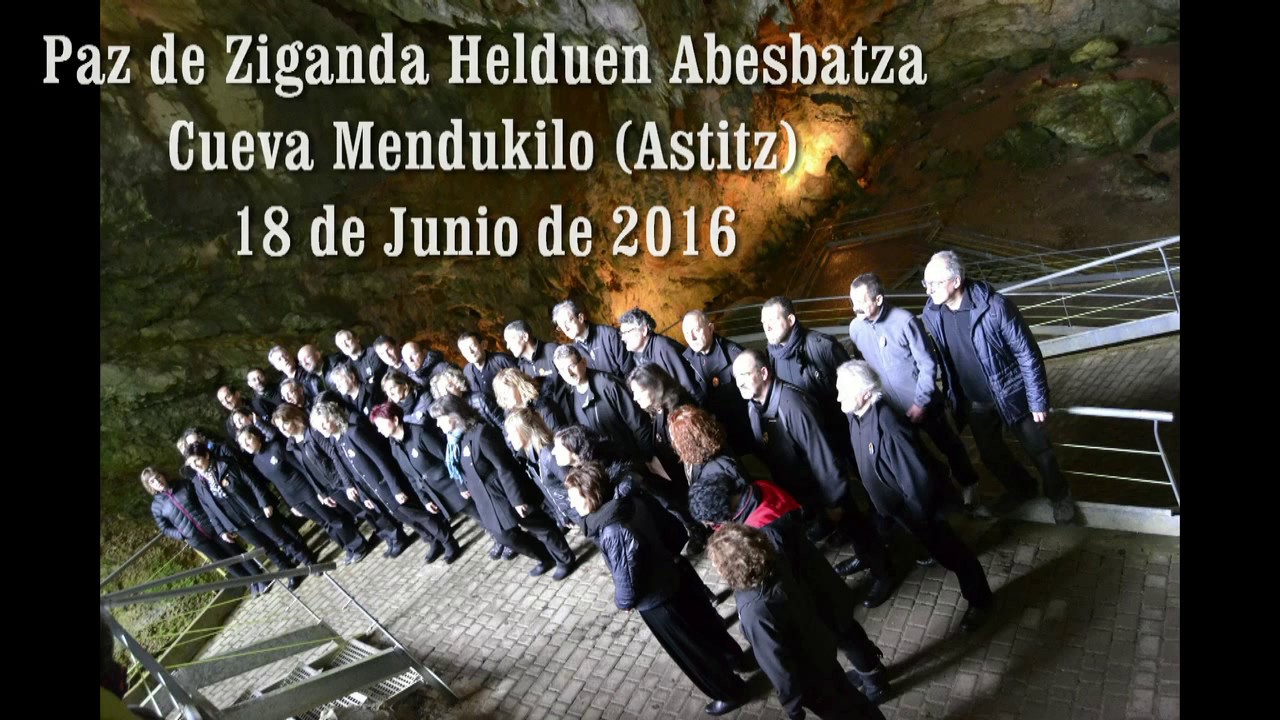 Coro Paz de Ziganda en las Cuevas de Mendukilo - Junio 2016