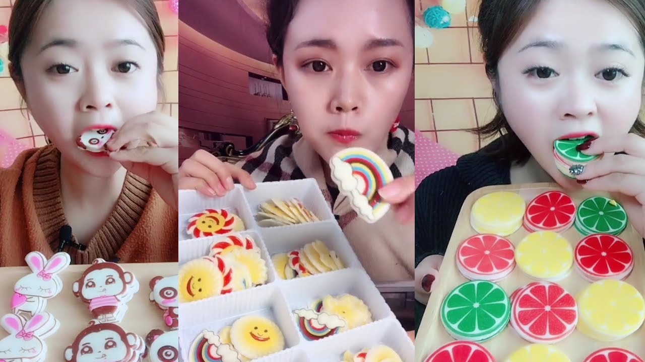 [ASMR] Stacked EXTRA Crunch FROZEN Thin Chocolate Eating Compilation[No Talking] Wafers, Animals