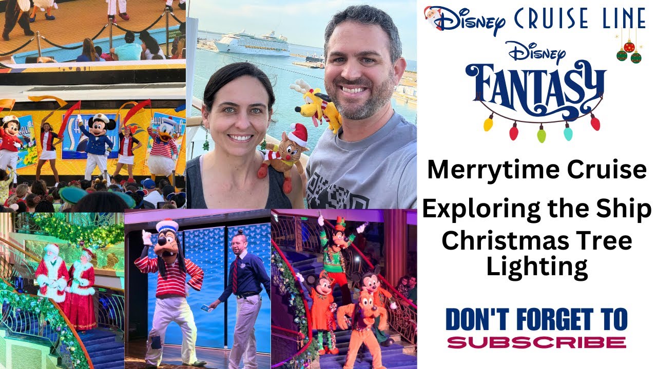 Круиз Disney Fantasy Very Merrytime: осмотр корабля и зажжение рождественской елки.