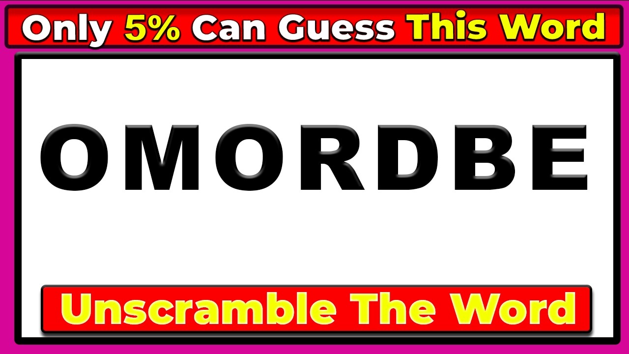 Unscramble the 7 Letter Word in Record Time - Guess the Word Challenge 63