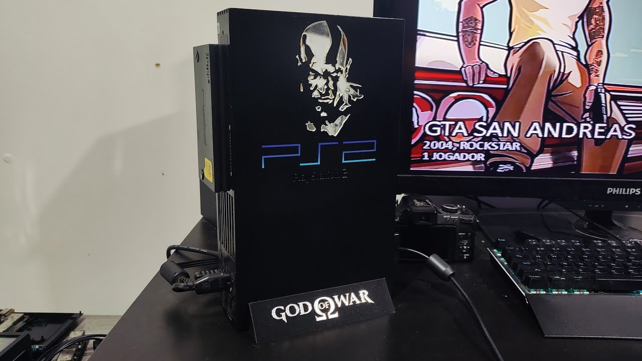 PS2 FAT TUNADO COM MODEM E HD INTERNO - 150 JOGOS , JOGOS DE PS2, PS1, E EMULADORES.
