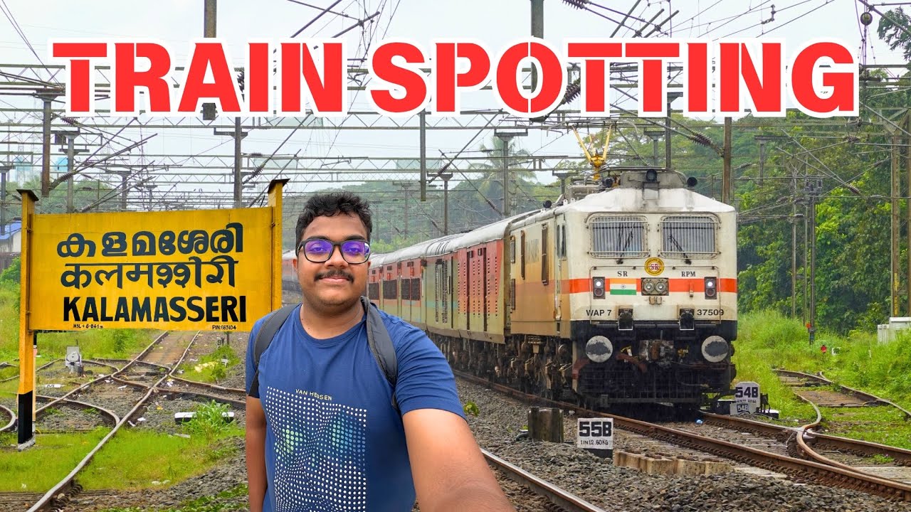 Train Spotting Vlog from Kalamassery 🤩 | Mangala, Madras Mail & more | Famous Trains of Kerala