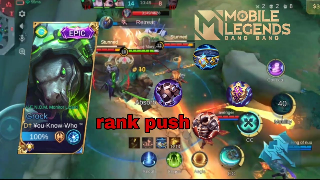 Moba legend,Rank push gameplay