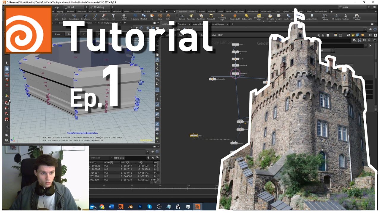 HOUDINI Tutorial - Procedural Castle Adventure | Part 1