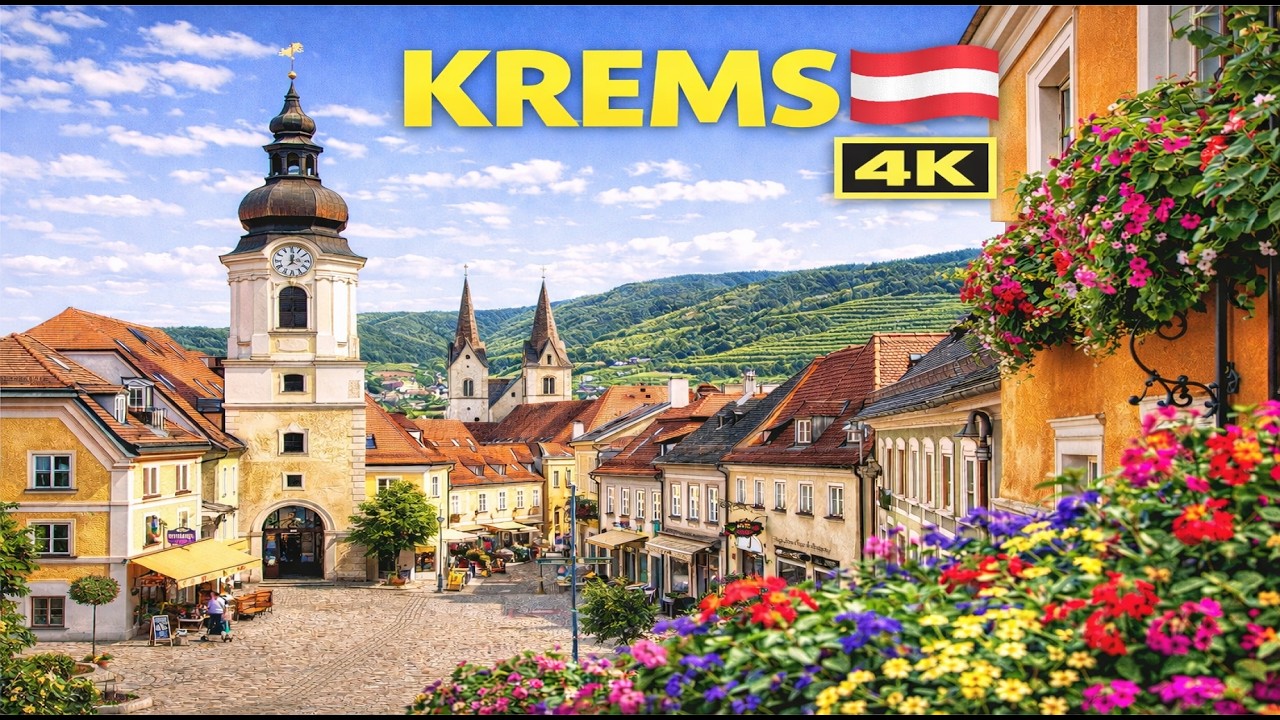 Krems, Austria 🇦🇹 Walking Tour 4K | Stunning Old Town