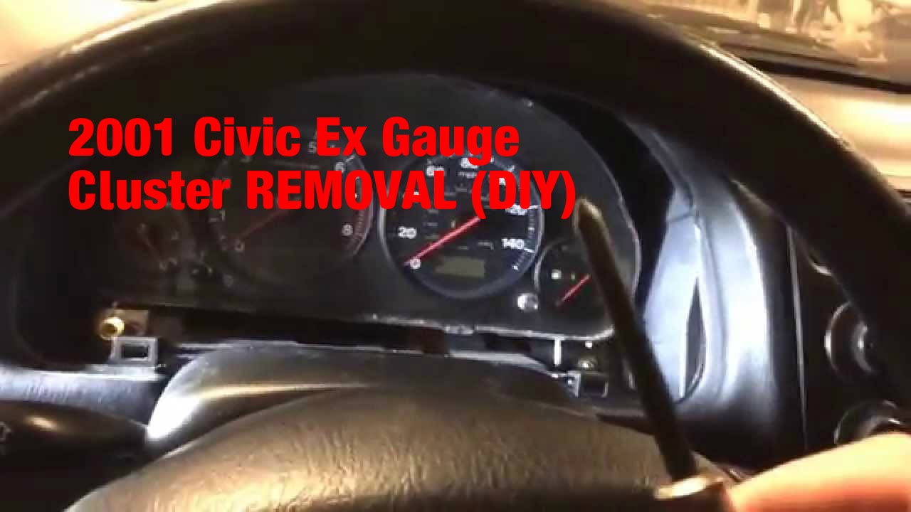 How to remove a 2001-2005 Honda Civic instrument cluster
