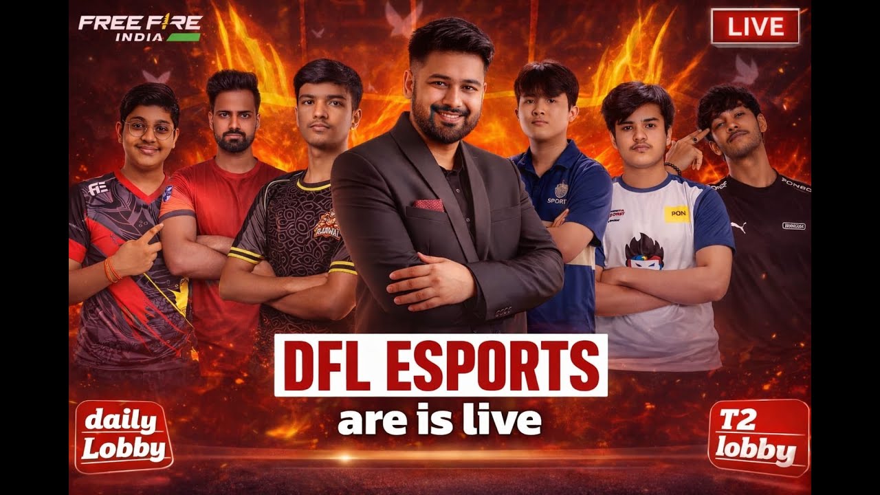 Free Fire Max Daily T2 Lobby Live  @FreeFireIndiaOfficial @FreeFireMAXEsportsOfficial