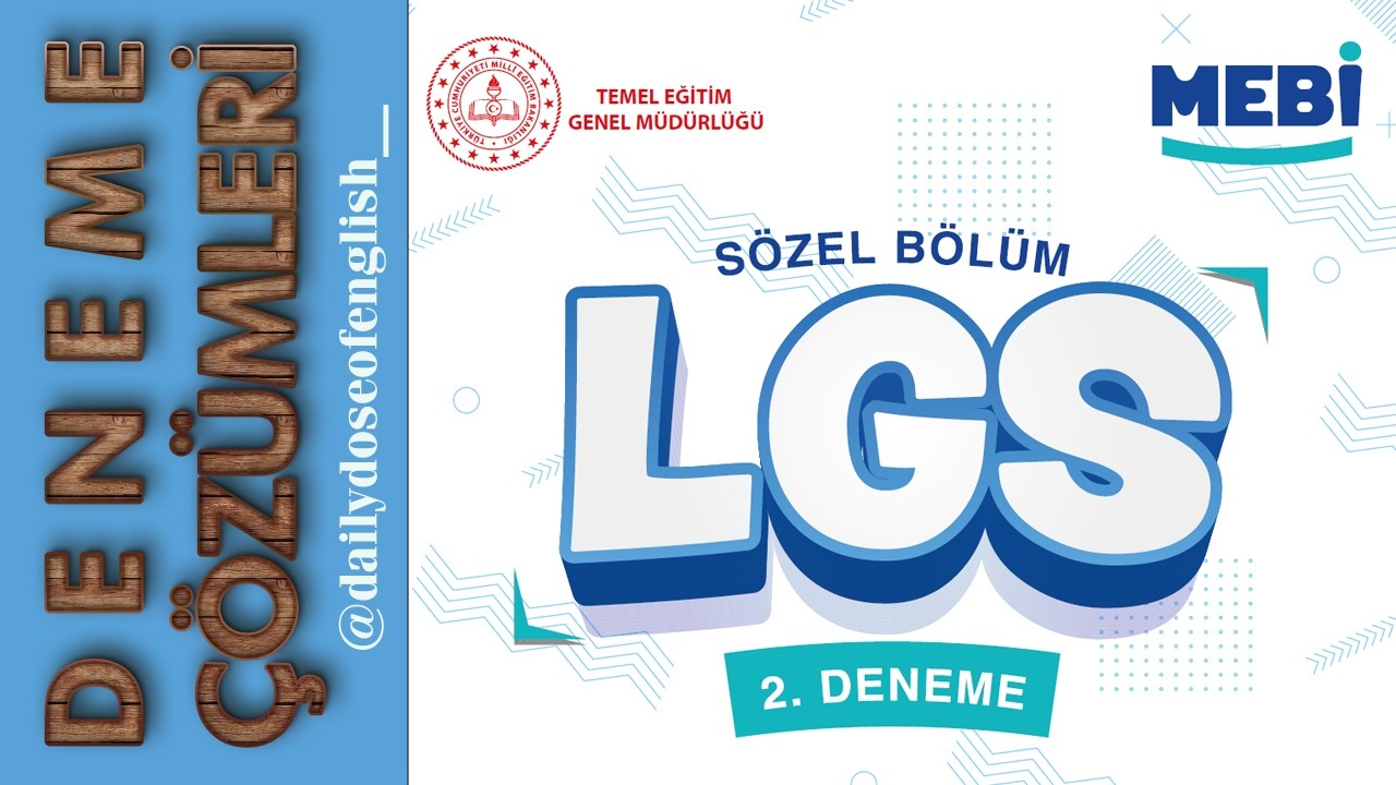 2025-2026 MEBİ LGS Deneme 2 Çözümleri