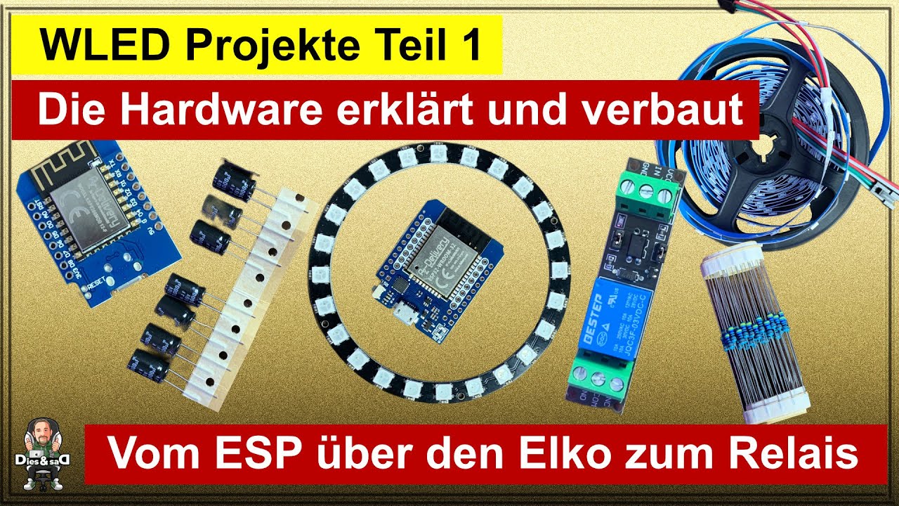 WLED ESP32 / 8266 - LED Projekte von A bis Z Teil 1 - Die Hardware