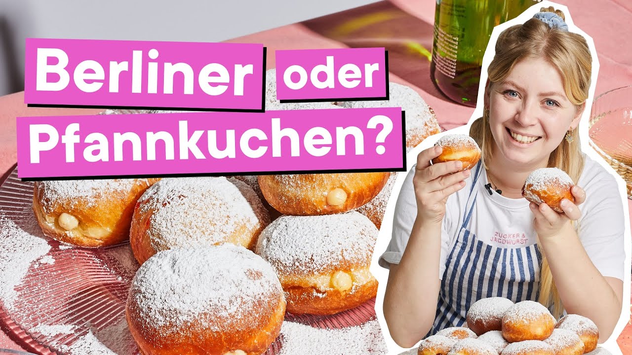 Berliner Pfannkuchen mit 2 verschiedenen Füllungen selber machen