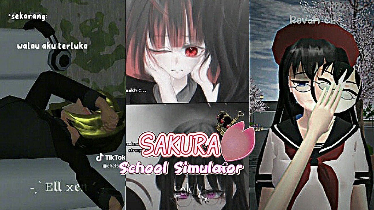 kumpulan video tiktok sakura sad || sakura school simulator