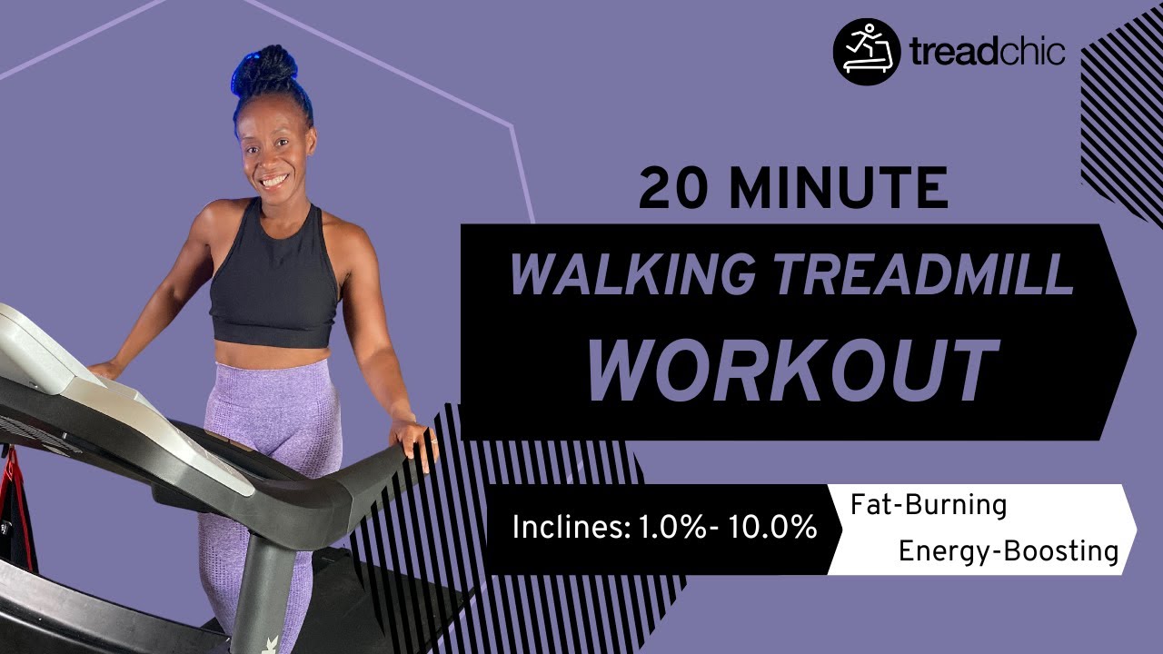 20 Minute Fat-Burning Walking Treadmill Workout|Follow-Along| Inclines: 1% -10%