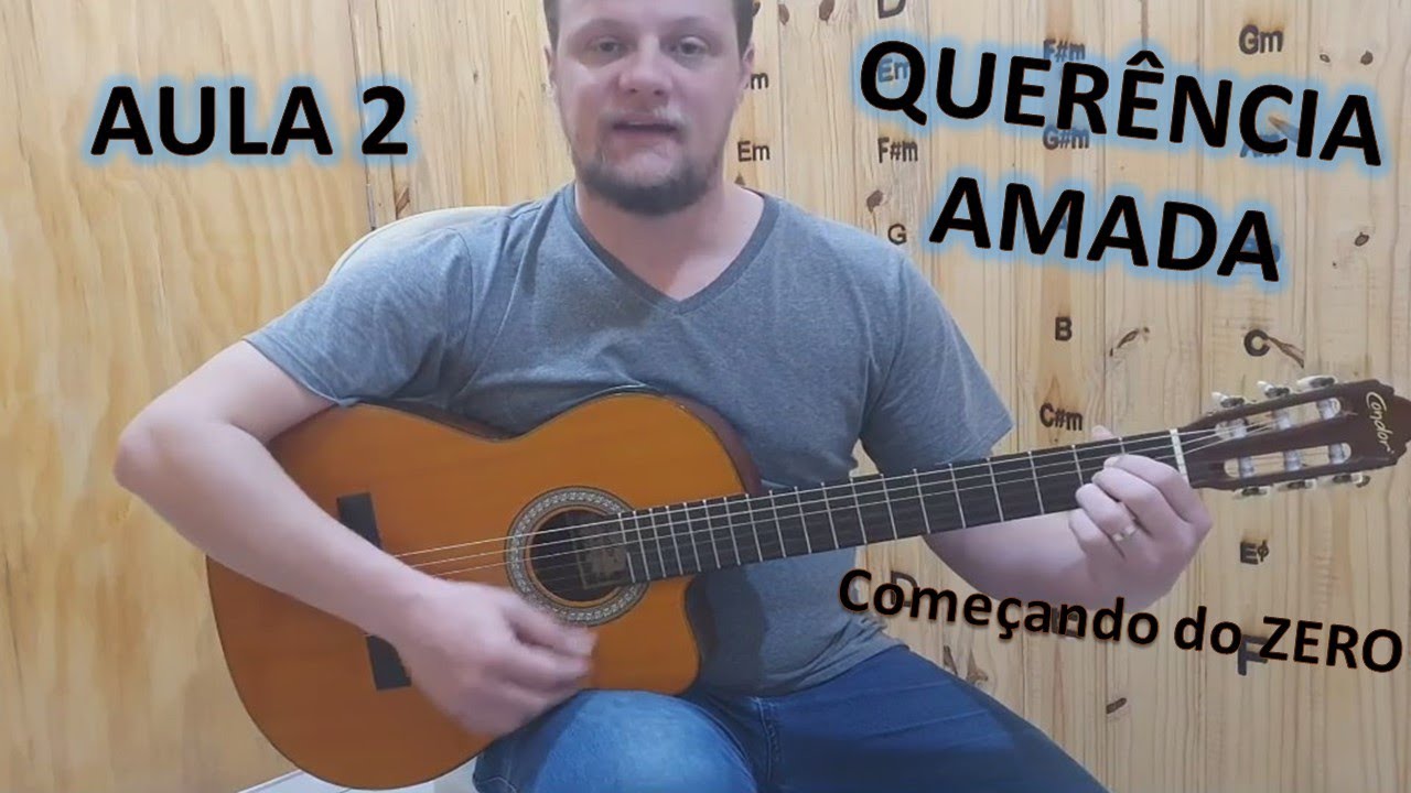 Começando a Tocar Violão  Ensinando Querencia Amada | AULA 2