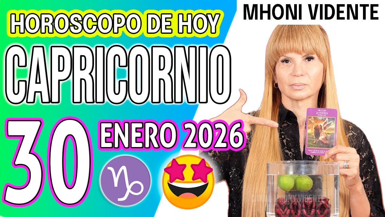 CAPRICORNIO ♑ ABUNDANCIA Y SUERTE ENTRAN A TU VIDA 🔥💰HOROSCOPO De Hoy 30 de ENERO 2026 Mhoni Vidente