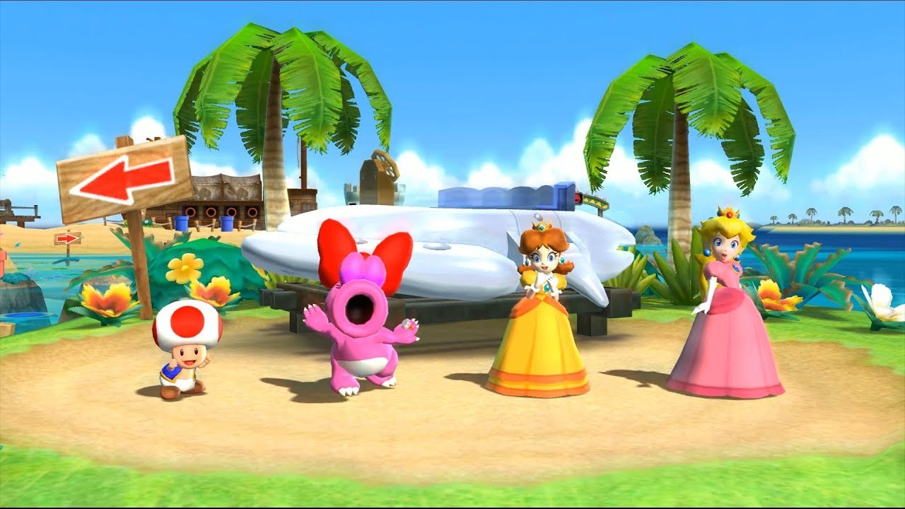 Mario Party 9 Blooper Beach - Toad vs Birdo vs Peach vs Daisy Gameplay | MARIOGAMINGHUB