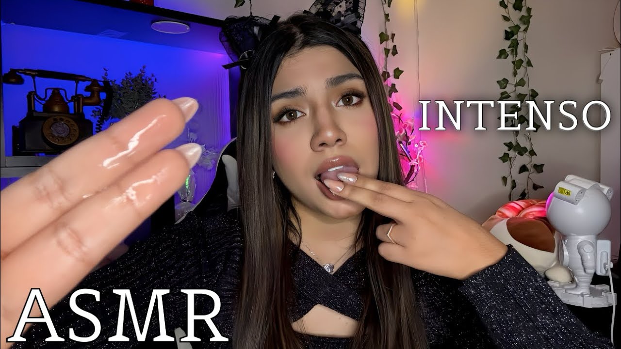 ASMR ESPAÑOL / EL MEJOR SPIT PAINTING INTENSO DEL CANAL + MUCHA B4B1TA en toda TU CARITA